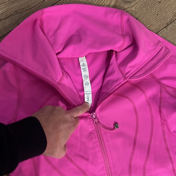 Lululemon Bright pink Define Full zip jacket size 4 - Picture 6 of 7